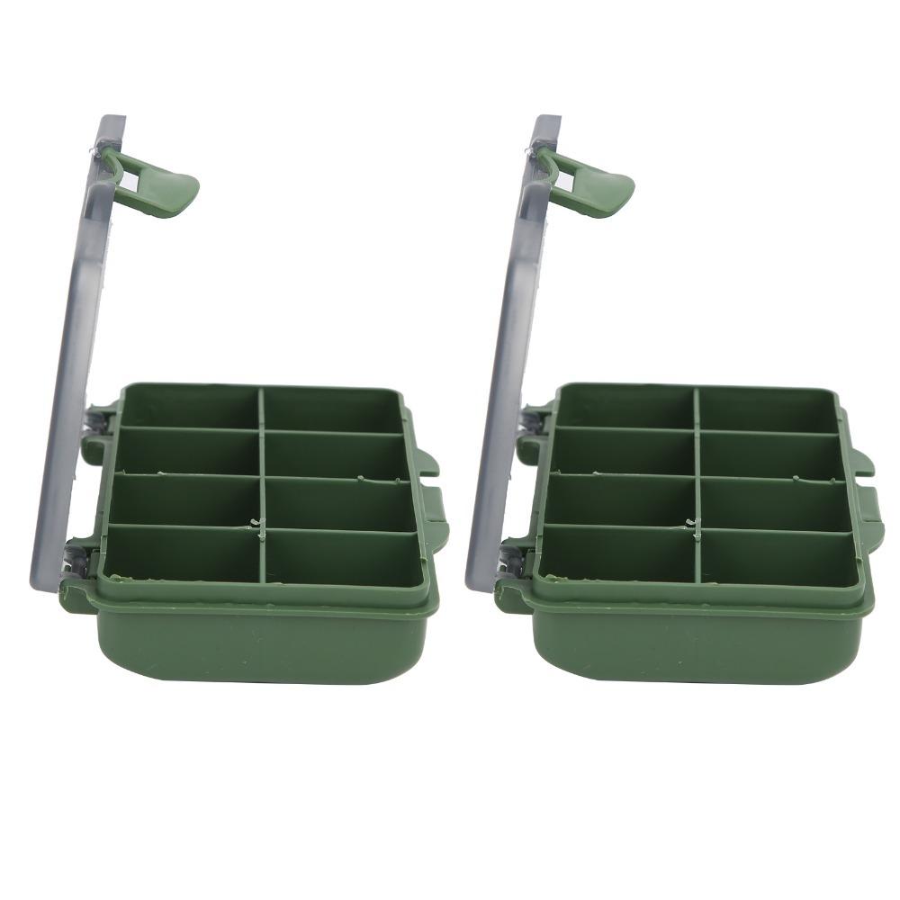 2PCS Mini Fishing Tackle Box PP Fishing Lure Box Durable Tackle Storage Box  Carp Fishing