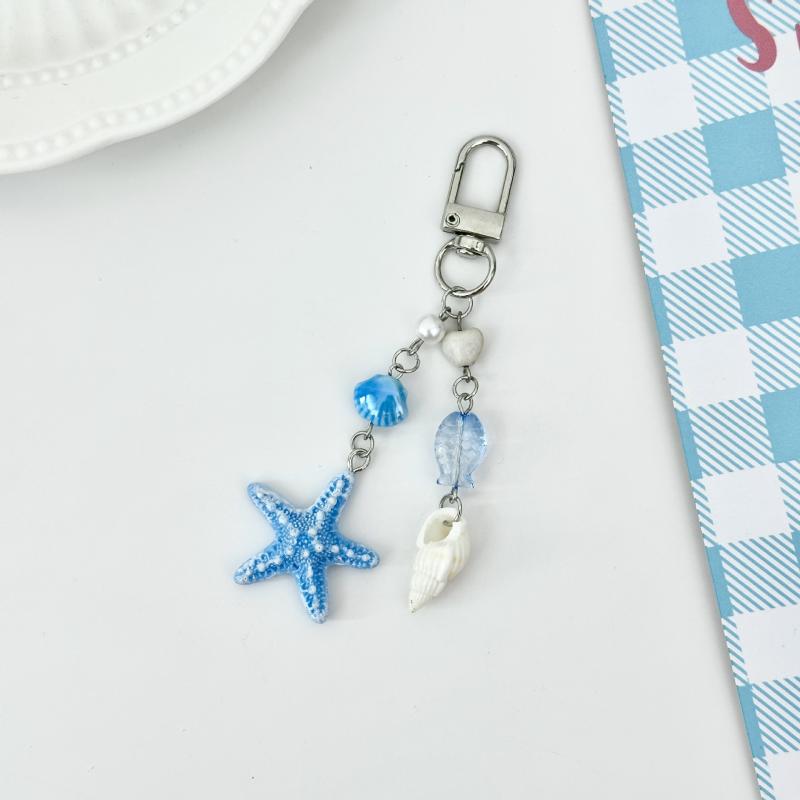 

Цветная ракушка, ракушка, морская звезда, бусина, брелок, подвеска для рюкзака, цепочка для мобильного телефона, шнурок, мультяшный, милый, подвеска для сумки, украшение, подарки