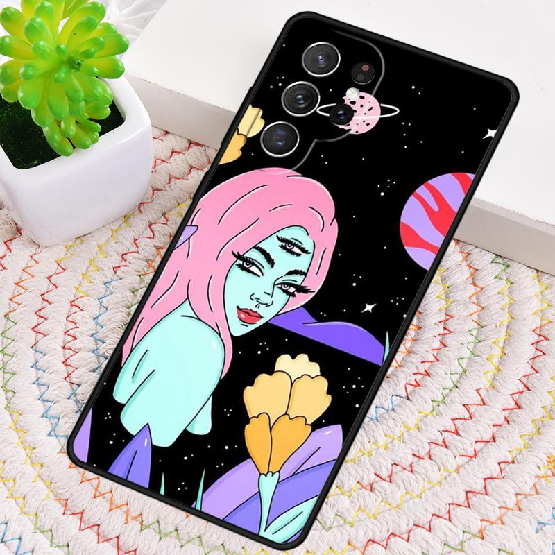 Hippie Grunge Art Silicone Phone Case For Samsung Galaxy Note 10 Pro S26 S25 S24 S23 S22 S21 Plus S25Ultra Capa Cover