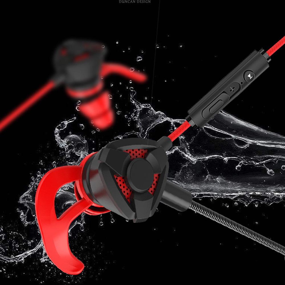 Gaming In-ear Headphones Noise-cancelling Earphone Plug-in Game Mobile Computer Wired Headset With Microphone Earphone