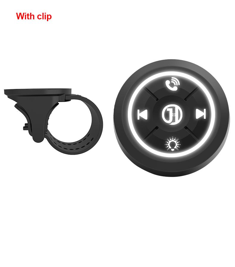 Bluetooth 5.3 Car Steering Wheel Wireless Remote Control Button Universal for Motorcycle/Bike Handlebar Media Controller