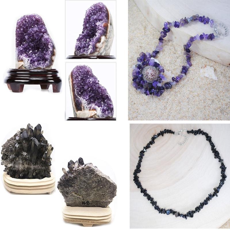 Natural Healing Stones Gravel Beads Short Necklace Female Jewelry Gravel Choker Necklace Holiday Party Necklace for Girl