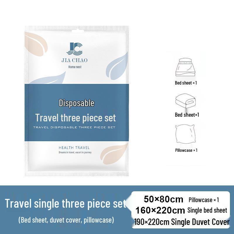 Disposable Non-Woven Four-Piece Bedding Set for Travel and Hotel Use