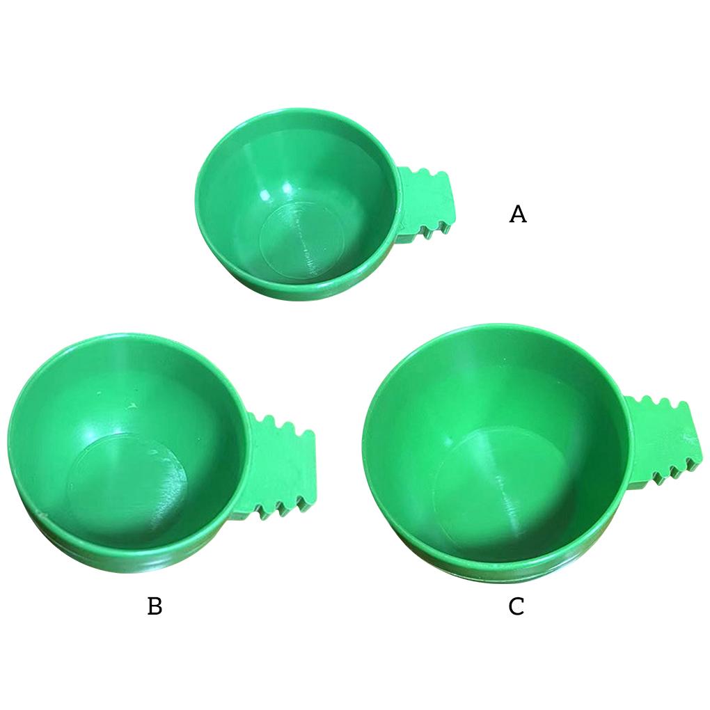 1 Pieces Plastic Pet Feeding Bowls Clip-On Birdfeeder with Clamp Tray Small Animal Farmhouse Garden Accessories