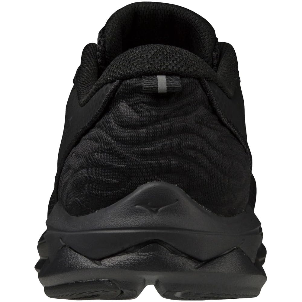 Mizuno Wave Revolt 3 Running Thick 3E Shoes, Jogging, Marathon, Training, Sports, Lightweight, Resilient, Sole, Black/Dark Gray/Black, 28.0 Cm,