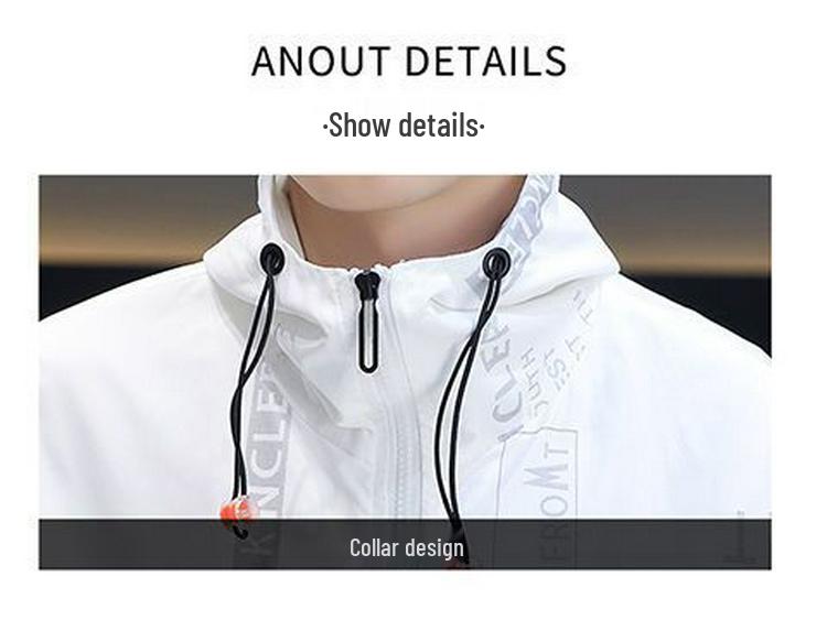 Men's Hooded Slim Fit Jacket - Trendy Spring/Autumn 2025 Style