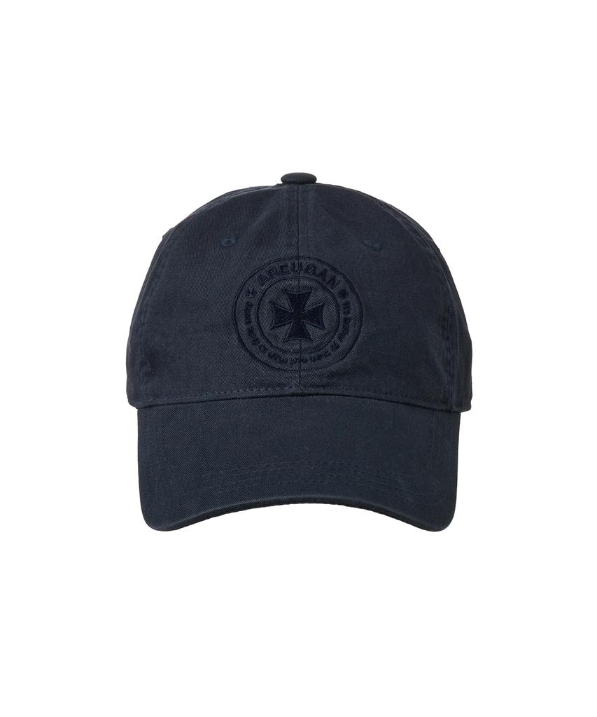 AREUBAN Cross Washed Ball Cap_Faded Navy
