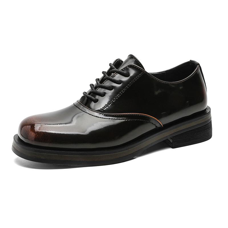 2025 new men's business leather shoes breathable and comfortable fashion trend youth British leather shoes 25756-J