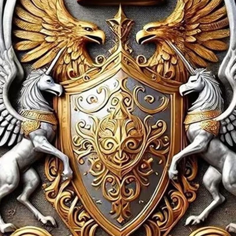 Broche Faucons en Acier Inoxydable Premium Style Gothique Double Tête Broche de Reverber pour Décoration Robuste