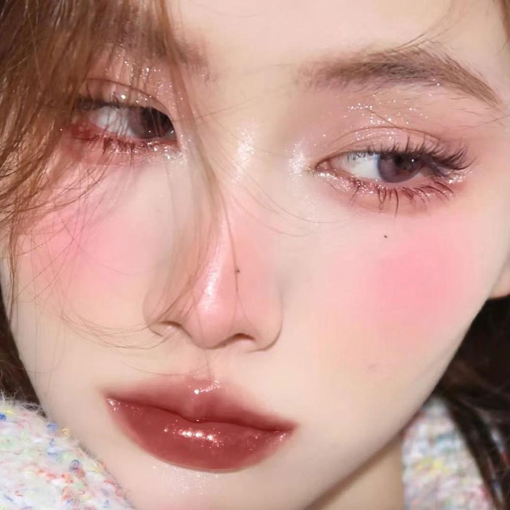 Monochrome Blush Rouge Brightening Matte Nude Makeup Natural Good Temperament Highlight Repair Three-dimensional Eyeshadow Makeup