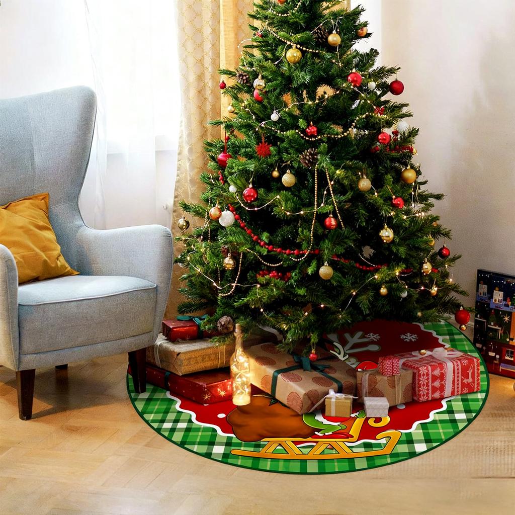 Rękodzieło Spódnica pod choinkę, Dekoracje świąteczne, Ozdoby z nadrukiem, Artykuły świąteczne.