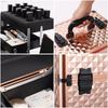 Multi-layer Trolley Box Large Capacity Cosmetic Case Trolley Portable Eyelash Nail Art and Tattoo Embroidery Toolbox