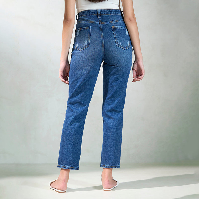 Virgio Women Ankle Length Boyfriend Fit Jeans