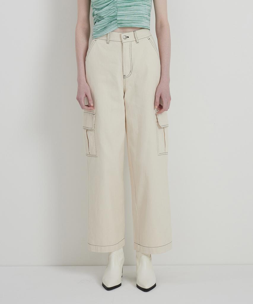 ANDTHEOTHER Ivory Cargo Pants