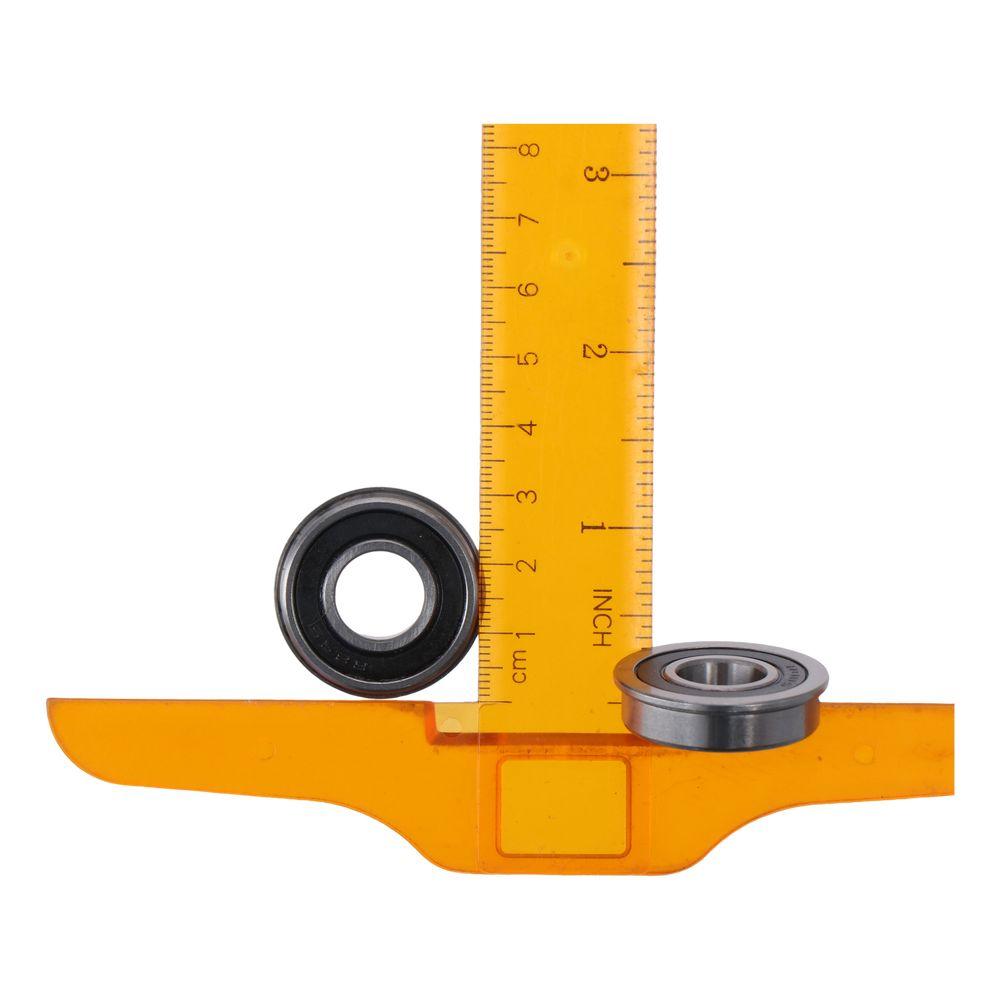 4 Stück Chromstahl Flansch-Rillenkugellager FR8-2RS Doppelt abgedichtete Lager Niedrig-Mittelmotor