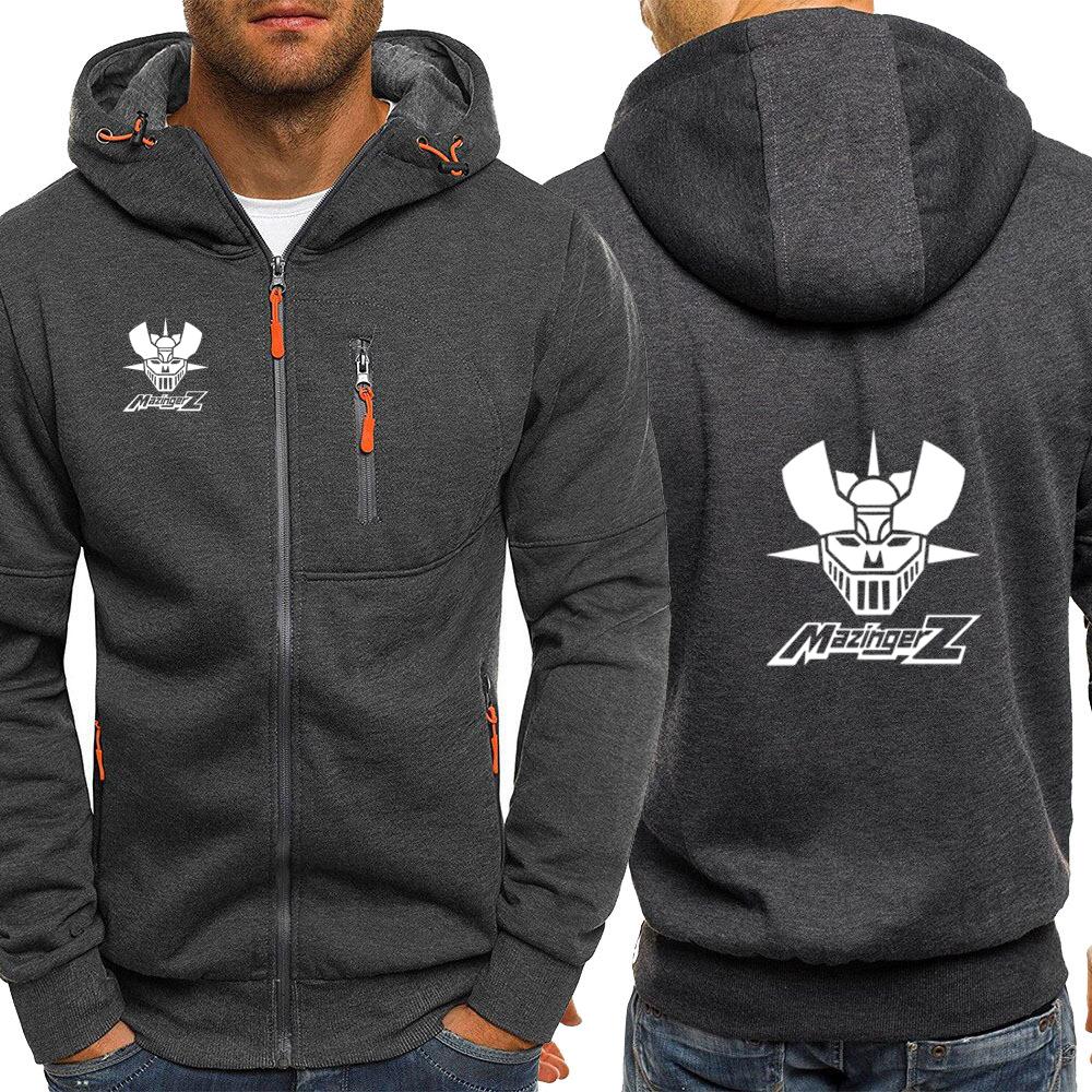 Unisex Spring Autumn 2026 Mazinger Z Anime New Men's Three-color Zipper Hoodie Sweatshirts Long Sleeve Jacket Slim Fit Clothing