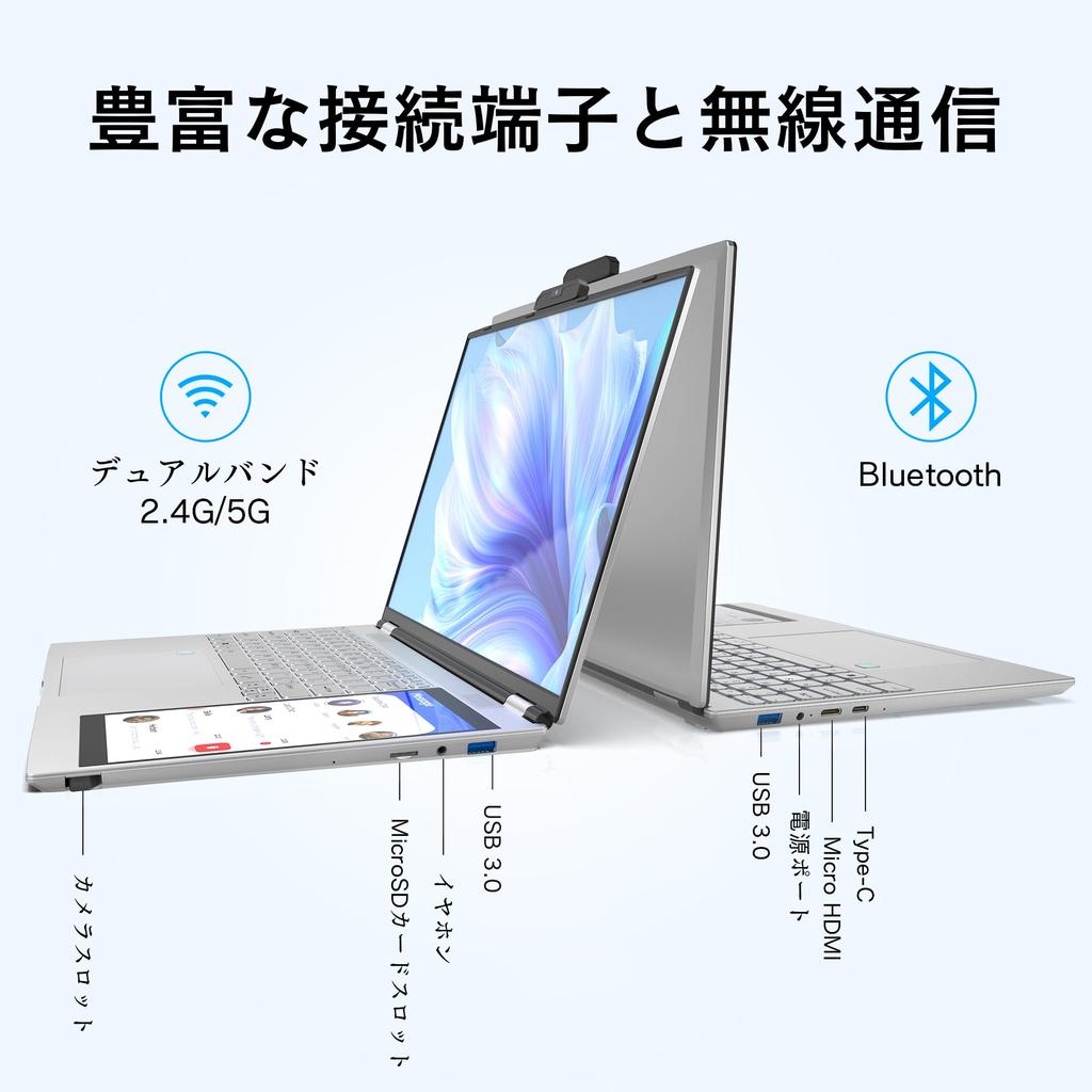 2025 Dobios Touchscreen Laptop mit 12. Generation N100 4800MHz DDR4 16GB 512GB USB x Micro SD-Karte Fingerabdruck Hintergrundbeleuchtung und 2MP Webcam 15,6-Zoll