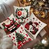 Santa Claus Bell Garland Pillow Cover Christmas Decorative Sofa Cushion Pillow Cover