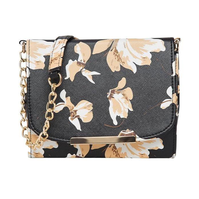 Women Girls Floral Print Sling Bag