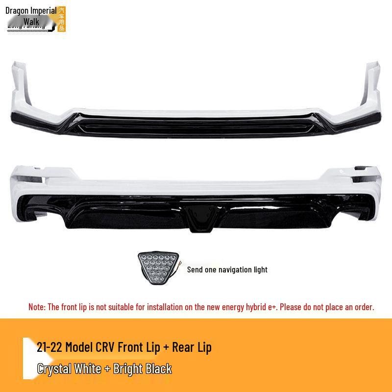 Black Warrior Kit: 21-22 CRV Sport Bumper, Side Skirts, Front Lip, Rear Bumper