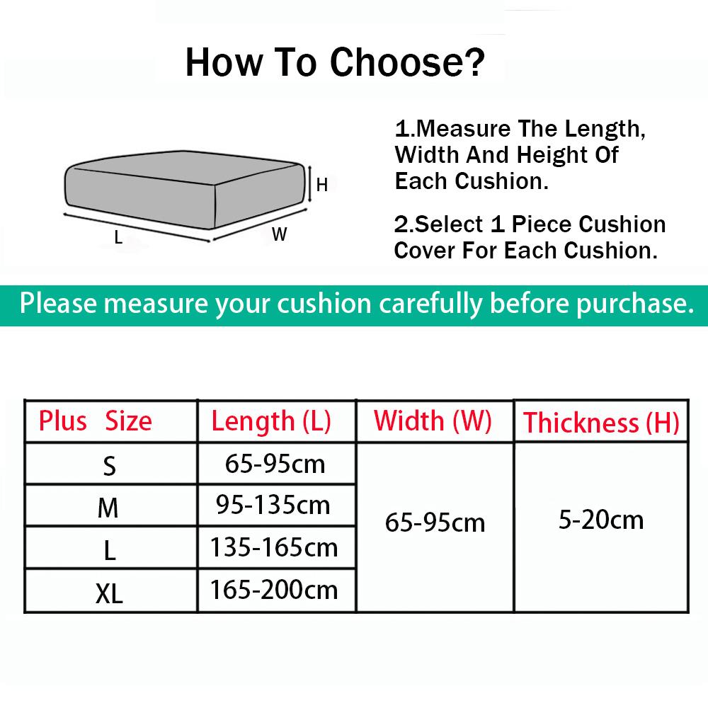 Printing Sofa Cushion Covers Elastic Cover Protective For Living Room Office Washable Removable L -Shaped Sofa Seat Covers Hotel