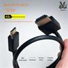 4K Mini HDMI To HDMI Thin Soft Cable, Pure Copper, HDMI 2.0 for DSLR Camera To Monitor Connection