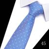 Necktie Man 7.5 cm Silk Tie Solid Color Gravatas Suit Accessories Fit Wedding Holiday Party