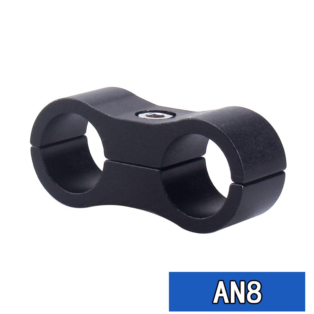 1 Stück Universell AN4 AN6 AN8 AN10 AN12 Billet Öl Kraftstoff Wasser Schlauch Rohr Trennwand Teiler Klemme Aluminium Leitungsseparator