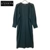 IENA × VERMAIL 22-040-938-1010 Flannel Waist Shape One Piece Dress Not Written Dark greenUsed