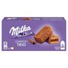 Milka Choco Trio, biscuitkoekjes met cacaovulling, omhuld met melkchocolade - 150 g