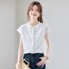 Women's Chiffon Short Sleeve Blouse with Flying Sleeves