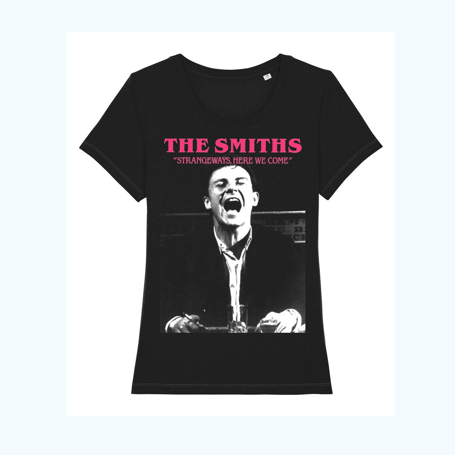THE SMITHS - Strangeways, Here We Come - 1987 - Harvey Keitel Version - Black & Pink - Women s T shirt 4XL