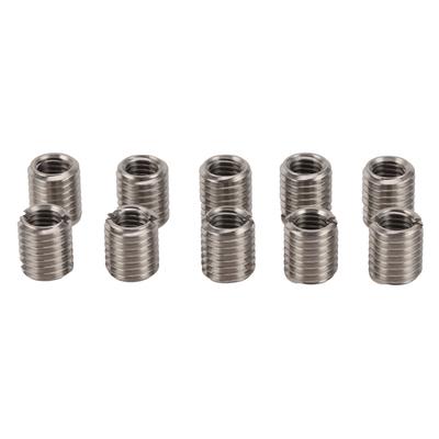10 Pièces Inserts Filetés Outil de Réparation Écrou Réducteur Mâle Femelle Fixation Acier Inoxydable