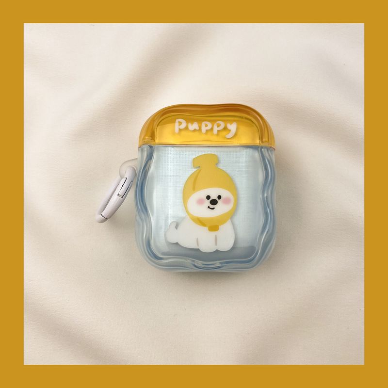 

Чехол для Airpod3 для Apple Pro Чехол для наушников Второе поколение Беспроводной Bluetooth Третье поколение Aipods2 Поколение Airpodpro Четвертое поколение AirPods Pro [Banana West Highland Puppy] Send Hook