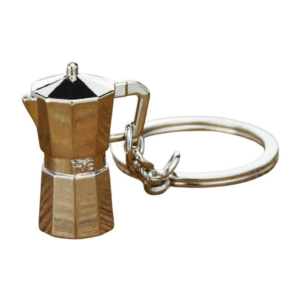 Espresso Machine Portafilter Keychain Coffee Accessory Small Coffee Tool Key Organizers Present for Men and Women