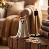 Resin Ghost Figurine Halloween Figurine, Cute Statue with Creepy Cape Fingers, Small Decoration for Shelves Home Desk Party Decor, Funny Decor Indoor