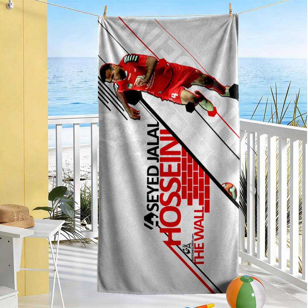 Barcelona's Messi Action Beach Towel Quick-Dry Soft Microfiber Comfortable Lightweight