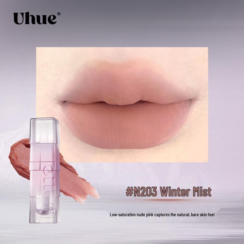 Uhue Holographischer Temperaturadaptiver Matter & Aufpolsternder Lipgloss mit Glasigem Finish.