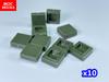 100pcs/lot MOC Bricks Tile 1x1 3070 DIY Room Frame House City Educational Building Blocks Assemble Particles Toy Kids Gift