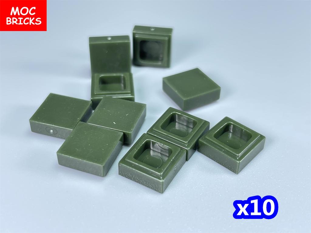 100pcs/lot MOC Bricks Tile 1x1 3070 DIY Room Frame House City Educational Building Blocks Assemble Particles Toy Kids Gift