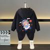 Spring and Autumn Girls Long Sleeved Zippered Cartoon Dinosaur Hooded Windproof Coat Top Children's Wear Jacket Baseball Jacket Models Boys and Girls