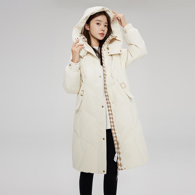 Winter Korean Style Thick Down Cotton Jacket with Stand Collar for Women