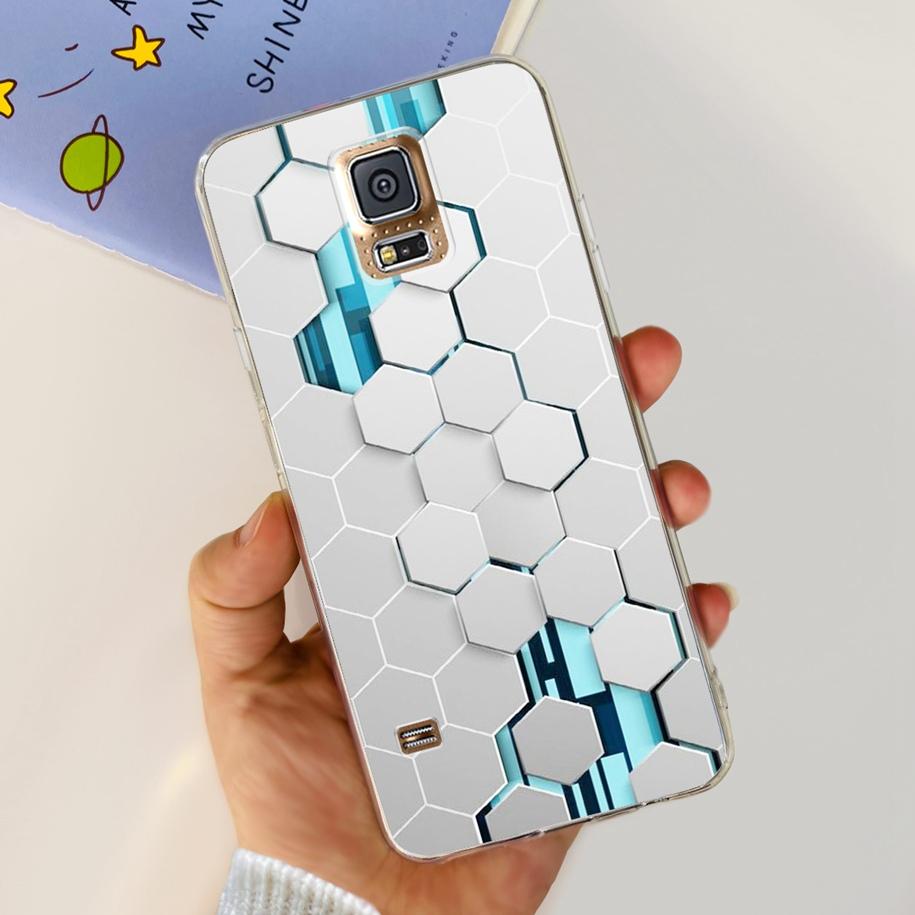 For Samsung Galaxy S5 Case G900F G900I i9600 S 5 Back Cover Cool Painted Soft Silicone Clear Phone Case For Samsung S5 Neo Coque
