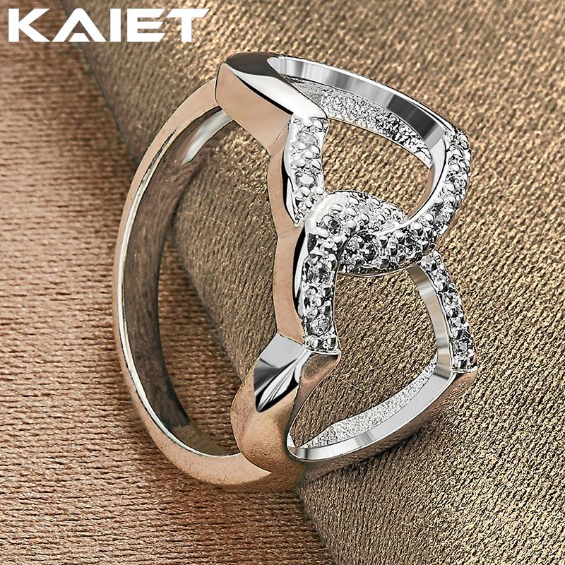 925 Silber Doppelherz 7-10 Ring Für Damen Modeaccessoires Schmuck