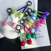 Cherry Candy Colored Beaded Cute Girl Bag Keychain Mobile Phone Pendant Pendant Large Round Beads