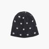 Women's Two-Tone Polka Dot Spring Hat Beanie