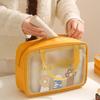 PVC Cartoon Cosmetic Bag Translucent Swimming Beach Bag Toiletry Storage Bag Large Capacity Waterproof Travel Makeup Bag