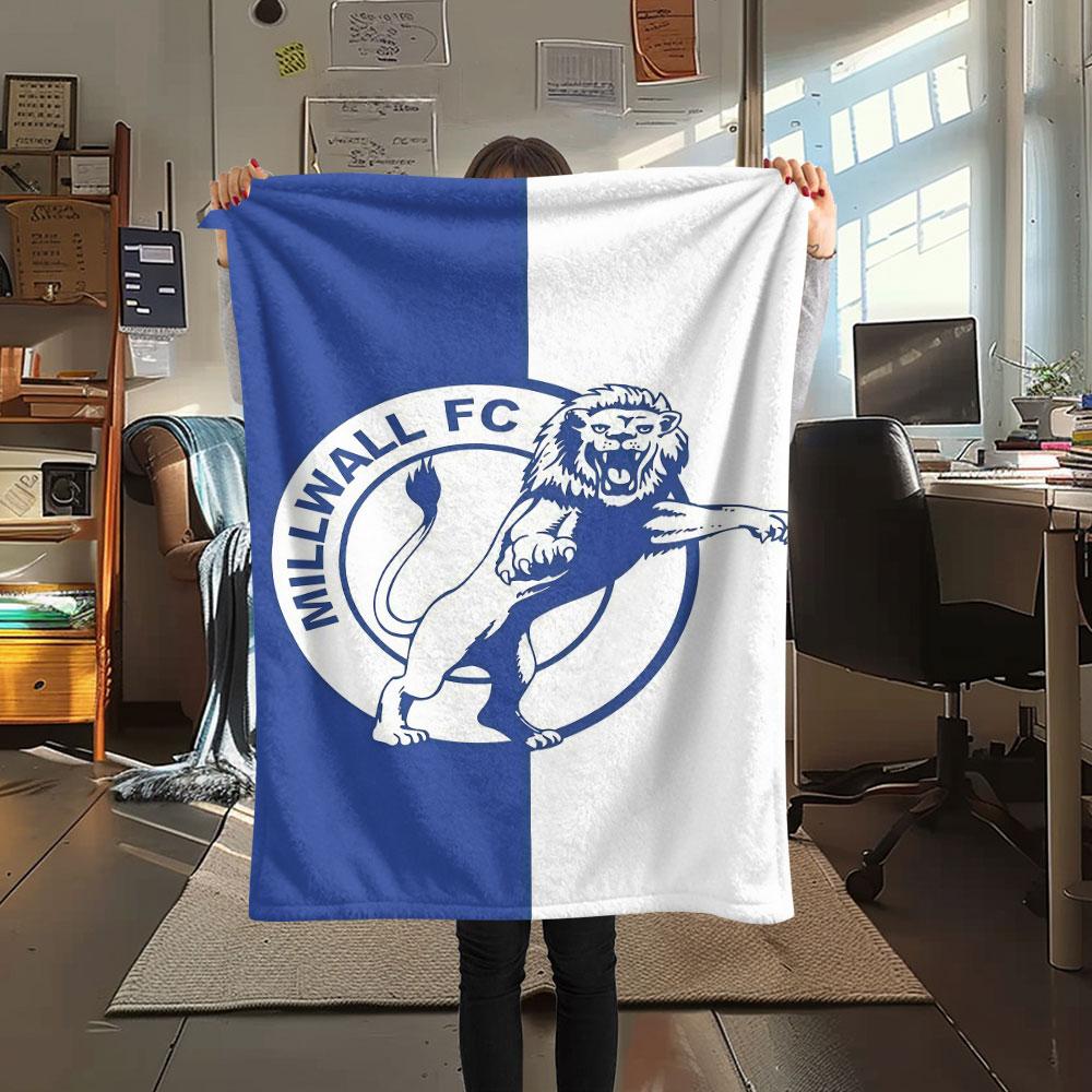 Málaga C.F. Coperta con Logo, Alta Qualità, Confortevole per Tutte le Stagioni, Decorazione per la Casa, Calore e Comfort