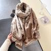Warm Cashmere Soft Flowers Scarf Women Shawl  Wraps Luxury Thick Blanket Winter Bufanda Pashmina Travel Stoles