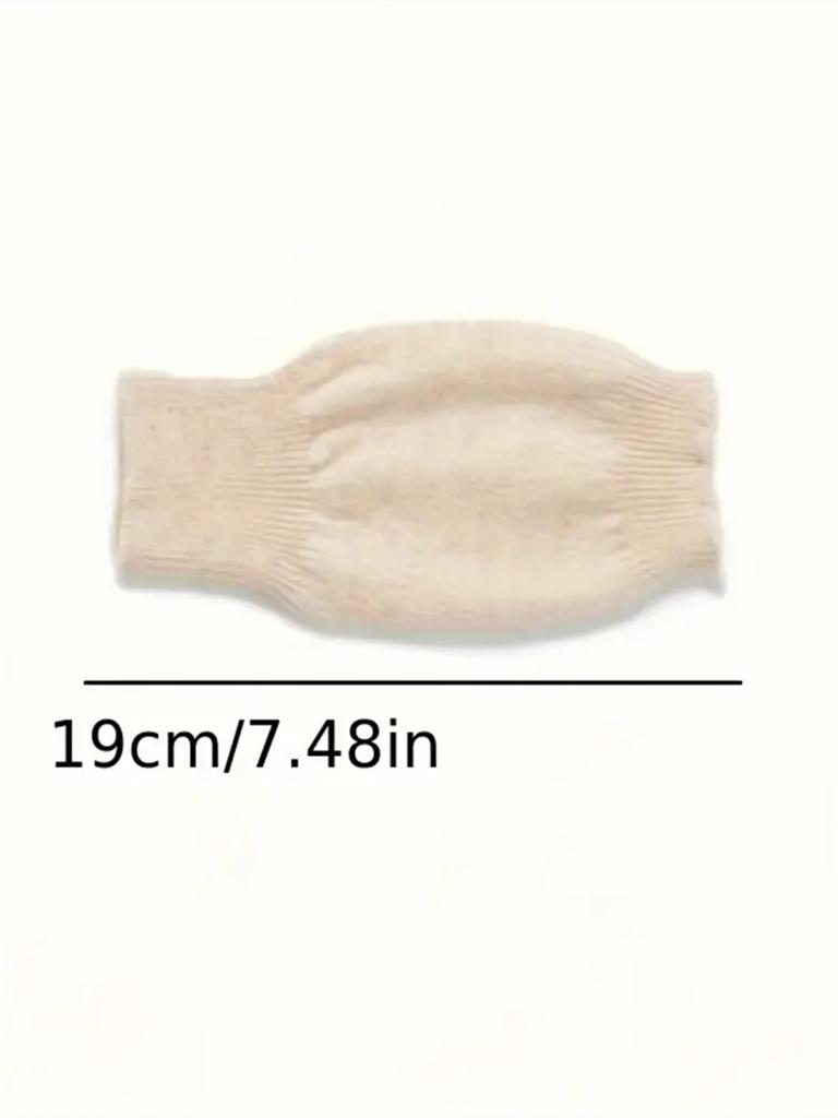 Women'S Cashmere Wool Fingerless Gloves - Stretchy Warm Winter Gloves, Soft Beige/Neutral Tones, Hand Washable Cold Weather Glov
